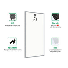 Load image into Gallery viewer, Loom solar panel 330 watt - 24 volt multi crystalline